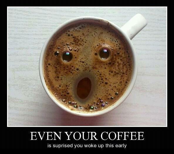 Surprised coffee